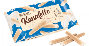 ROSHEN (KONAFETTO) WAFER & MILK 15X140GR