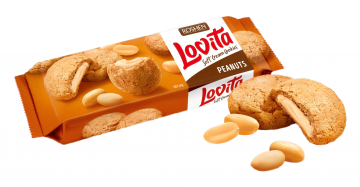 ROSHEN LOVITA SOFT CREAM COOKIE PEANUT 18X127GR