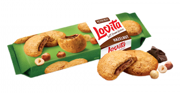 ROSHEN LOVITA SOFT CREAM COOKIE HAZELNUT 21X135GR